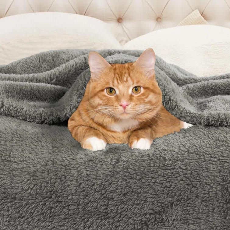 Superior Superior Solid Polyester Reversible All-Season Fleece Throws Blanket