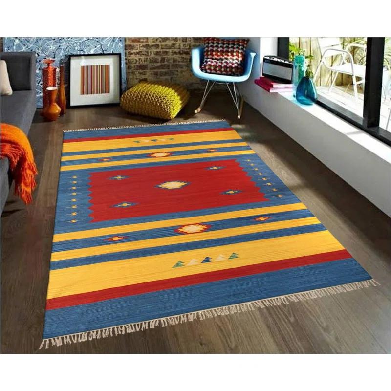 Pasargad Kilim Flatweave Cotton Southwestern Indoor Rug