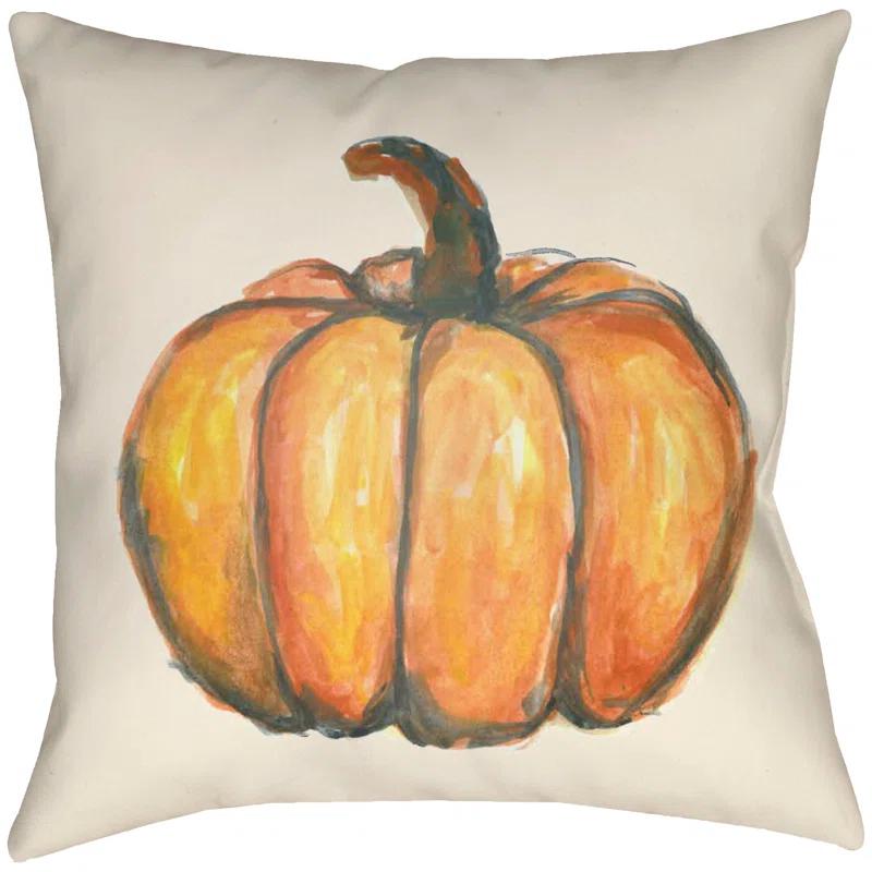 Livabliss Lodge Cabin Squash Indoor/Outdoor Reversible Throw Pillow