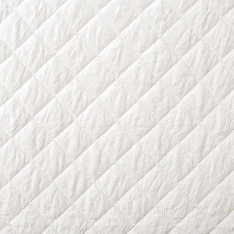 Lush Decor Ava Diamond Oversized Cotton Quilt White 3Pc Set Cal King