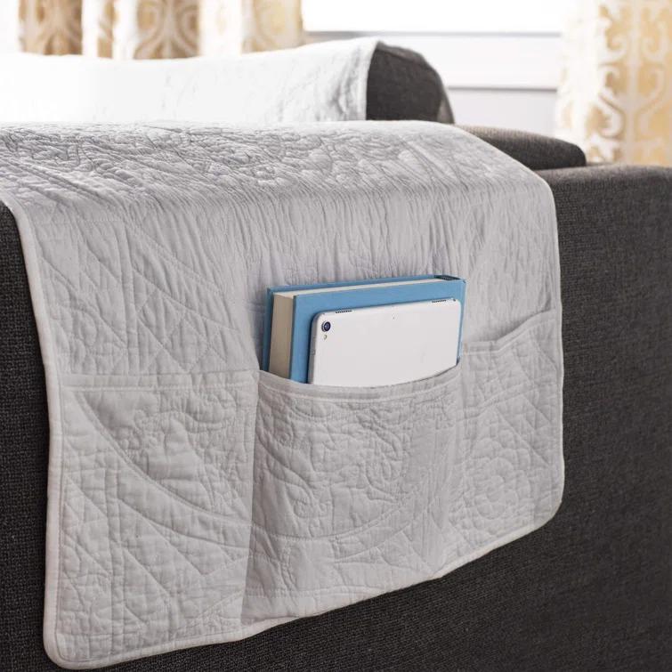 Sure Fit Heirloom Quilt Furniture Cover Cotton Box Cushion Sofa Slipcover