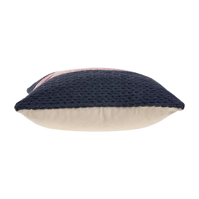 Atlas Textured Cotton Throw Pillow