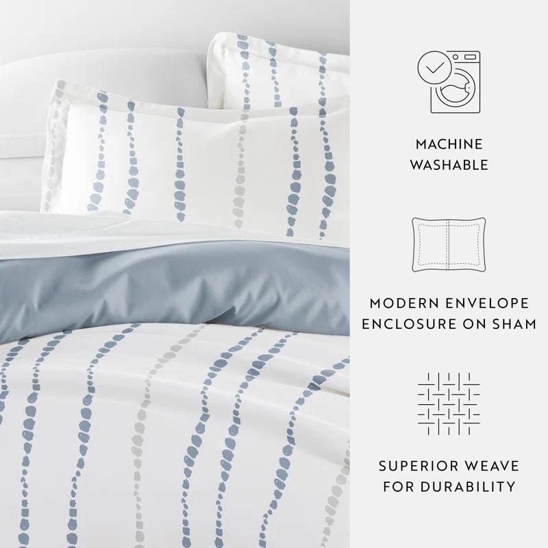 IEnjoy Home Urban Vibe Pattern Reversible Duvet Cover Set