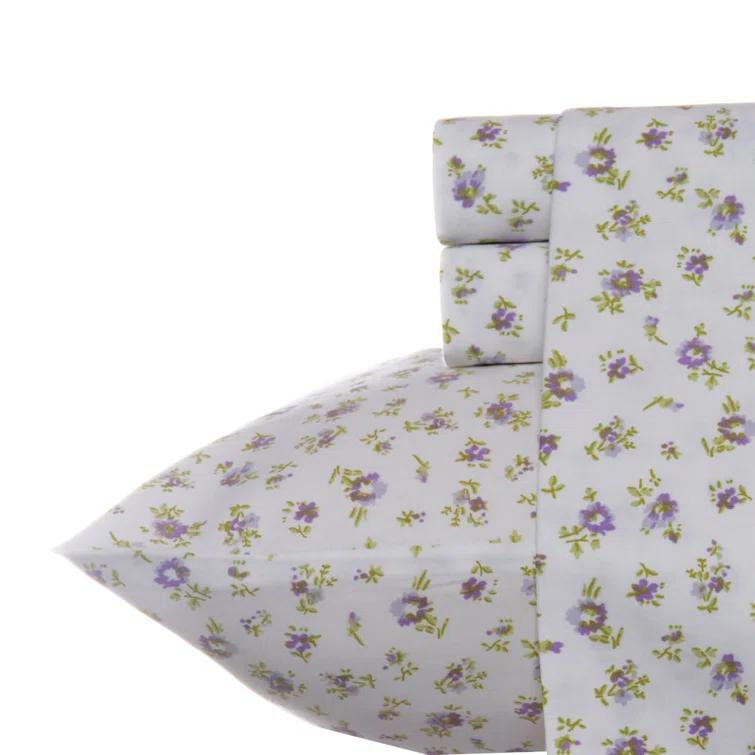 Laura Ashley Meadow Floral Laura Ashley Sateen Cotton Printed Sheet Sets