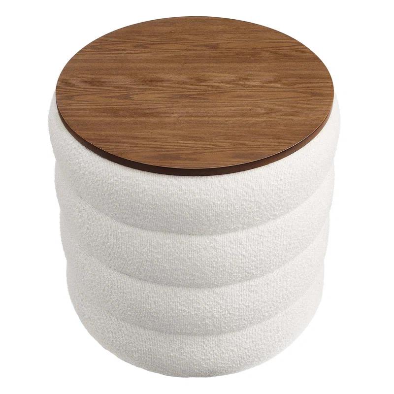 Modway Modway Mezzo 17.3" Wide Round Storage Ottoman