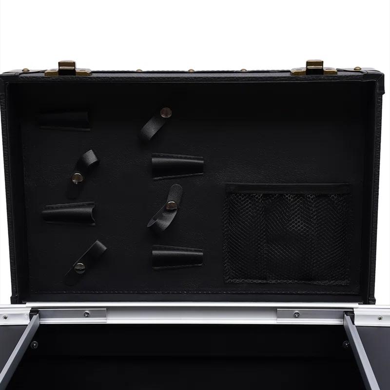 YaoTown Lockable Hairdressing Organizer Tool Box with Hair Dryer Holder