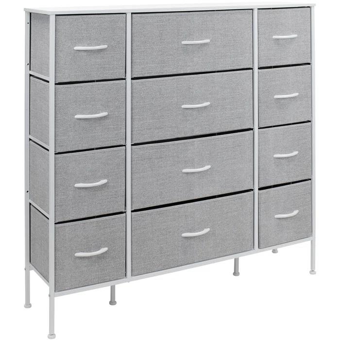 Sorbus Sorbus 12 Drawers Dresser with Steel Frame and Wood Top