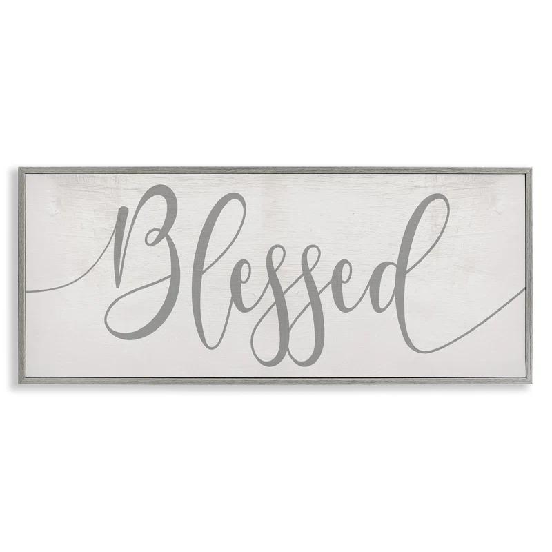 Stupell Industries Soft Blessed Typography Giclee Art by Daphne Polselli