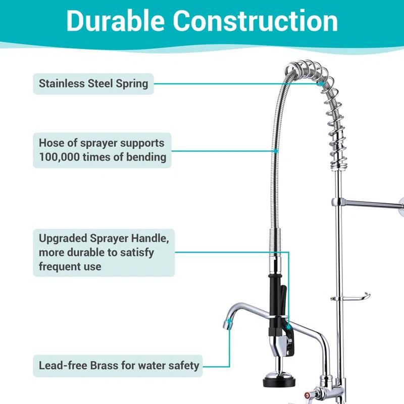 Aquaterior AQT0179 Aquaterior Pull Down Touchless Kitchen Faucet