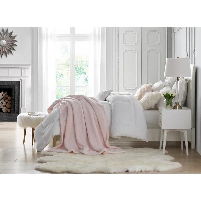 Swift Home Ultra Plush Solid and Frost Tip Throw Blanket