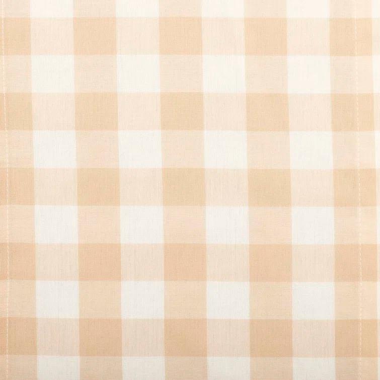 VHC Brands Annie Buffalo Check Plaid Cotton Tailored Window Valance & Reviews | Wayfair
