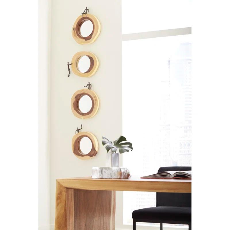 Atlas Cross Cut Small Left Half Man Beveled Accent Mirror