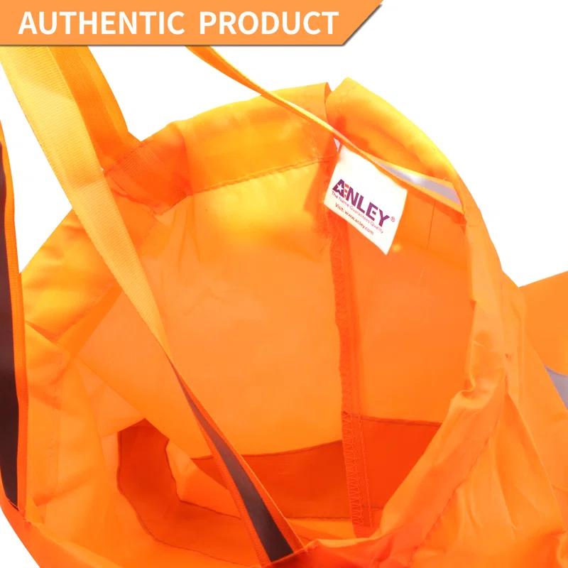 ANLEY Anley Windsock - Rip-stop Polyester Wind Direction Measurement Sock Bag with Reflective Belt - For Outdoors Airport Farm & Park - Orange