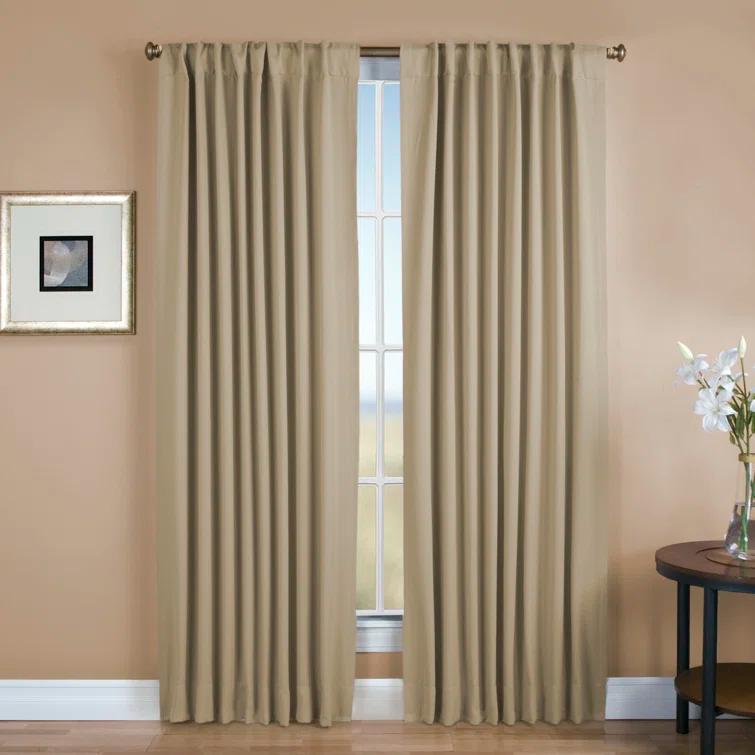 Ardelle Pure Blackout Premium Woven Yarns in a Thermal Rod Pocket w/ Backtabs Curtain Panel