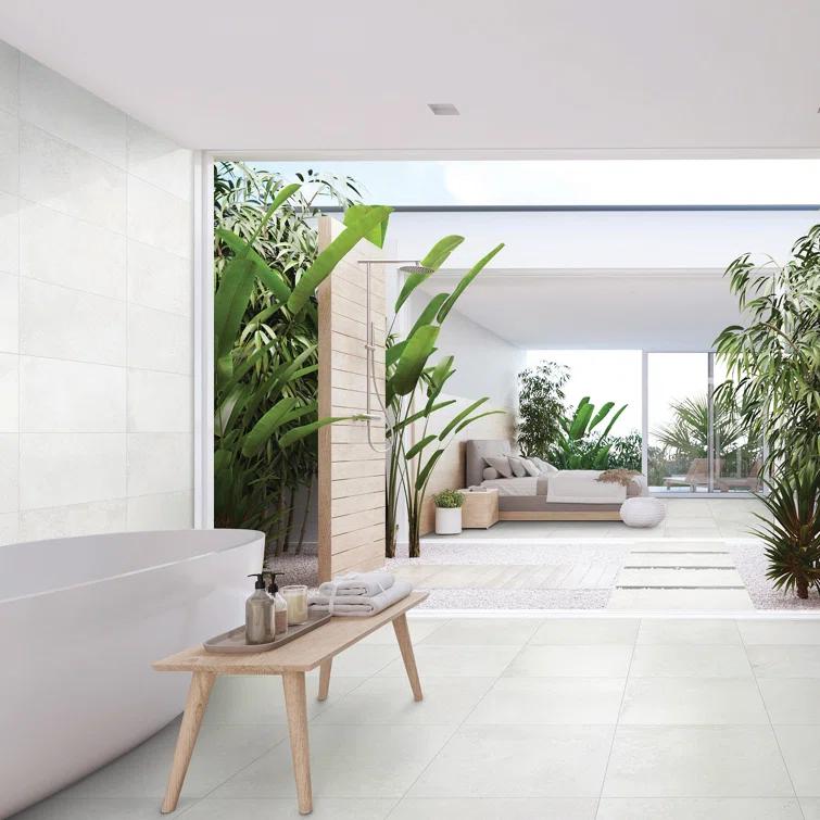 Bond Tile Staten 12" x 24" Porcelain Concrete Look Wall & Floor Tile