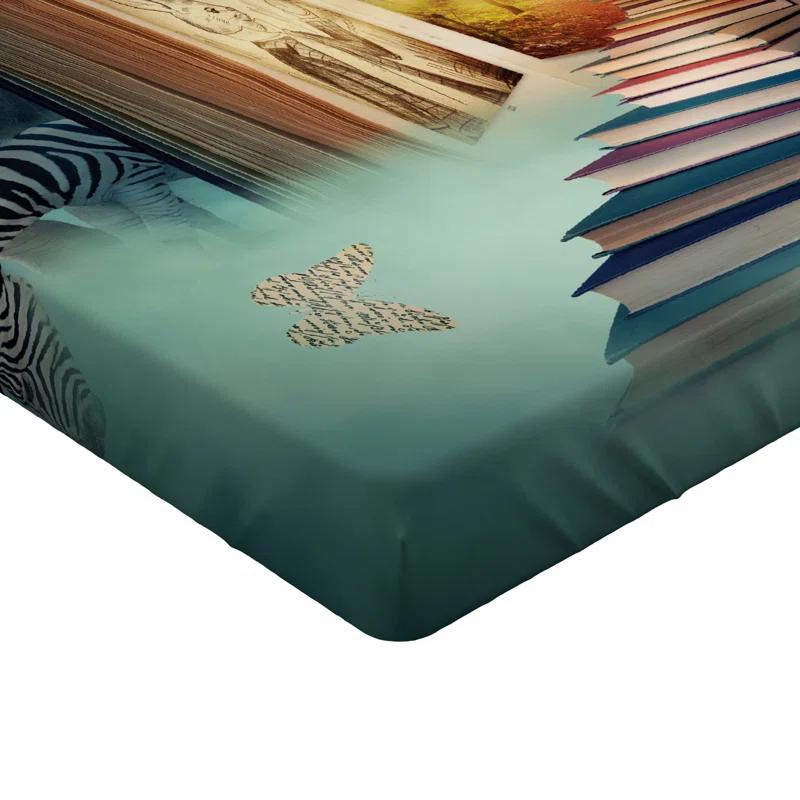 Ambesonne Fantasy Microfiber Fitted Sheet
