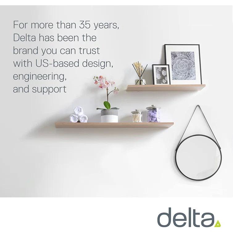 Delta Design 2 Piece Wall Shelf Set (Set of 2)