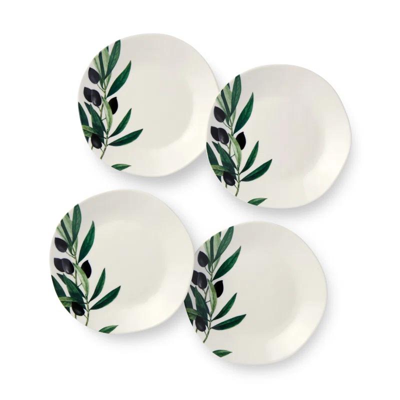 Certified International Olivia Set of 4 Canape Plate 6in