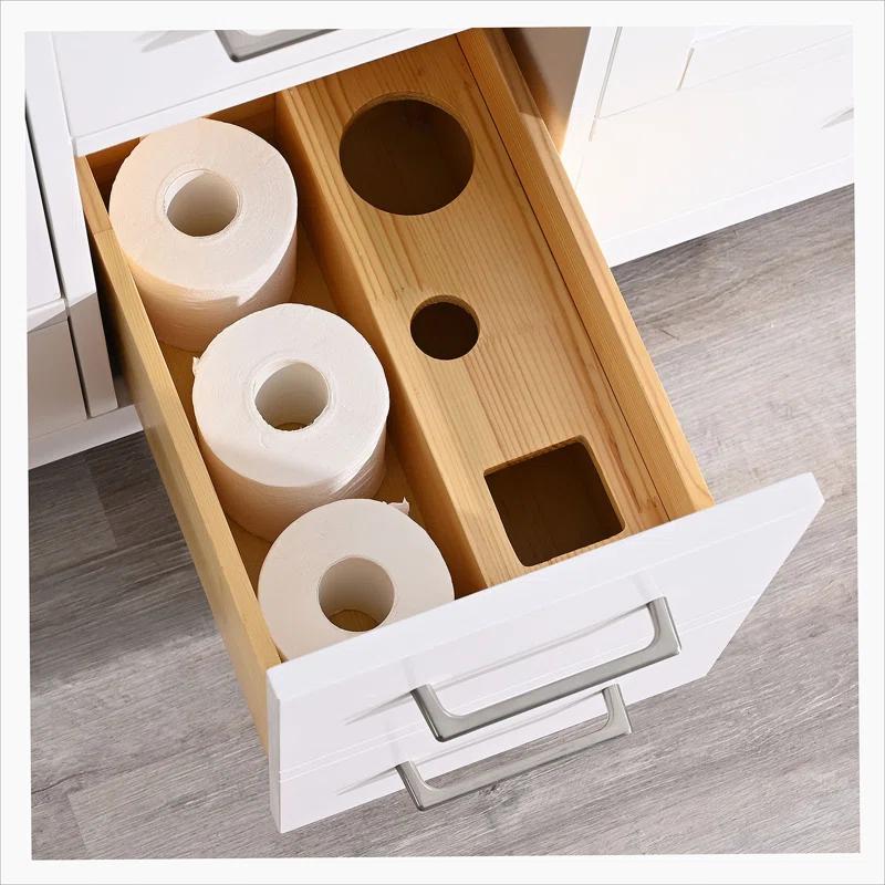 DSUNNER 60 in Bathroom Vanity without Top and Sink, 60 inch Modern Freestanding Bathroom Storage Only