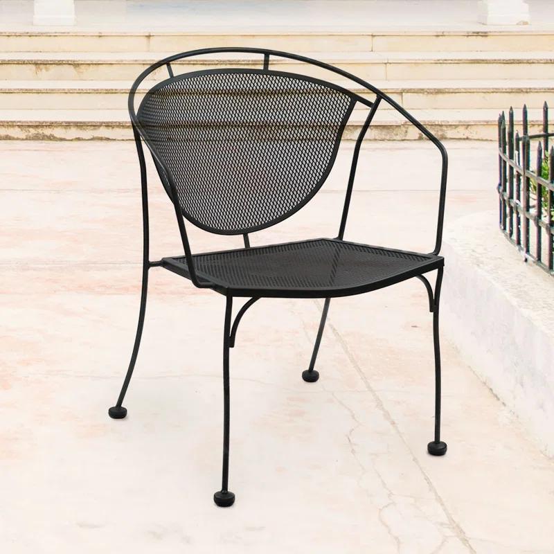 Amerivend Works Stacking Patio Dining Armchair & Reviews | Wayfair