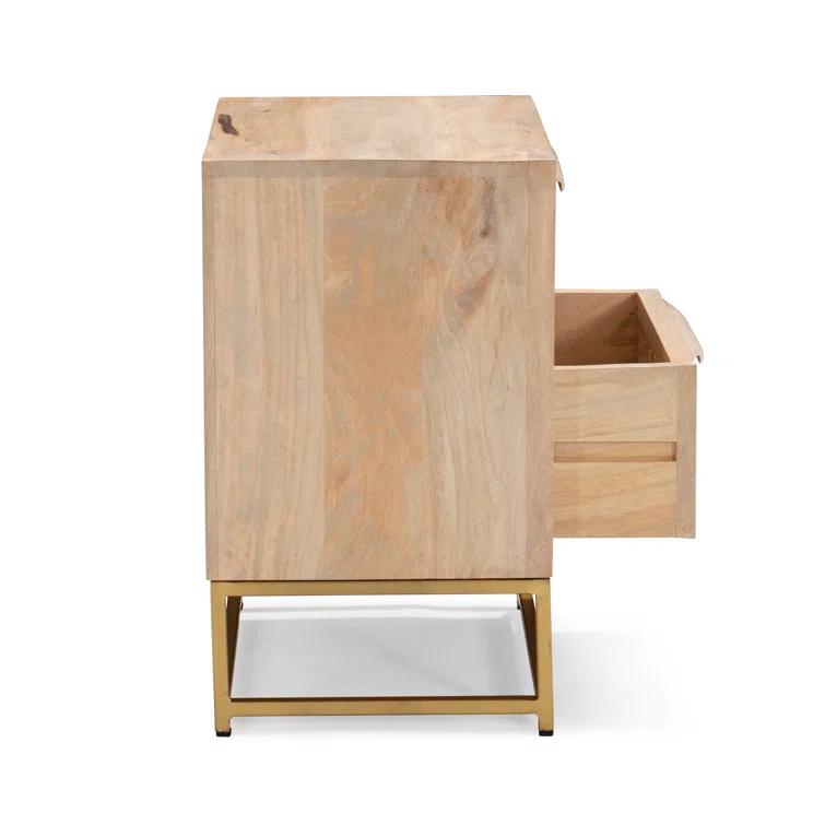 Leanne 2 - Drawer Cane Front Nightstand