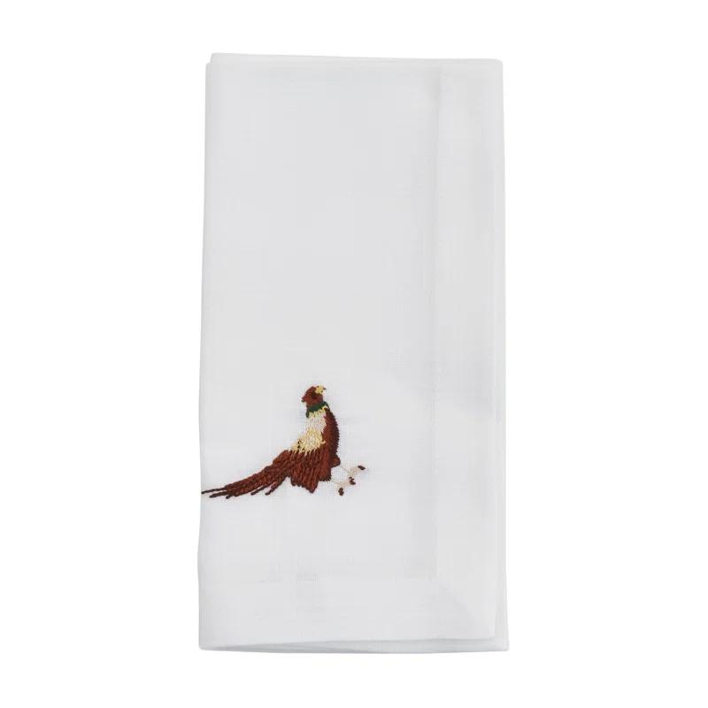 Saro Worsham Collection Polyester Animals/Nature Square Napkin (Set of 4)