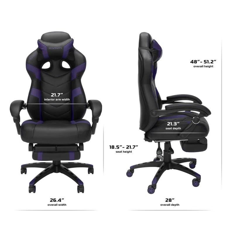 Respawn RESPAWN 110 Pro Gaming Chair - Gaming Chair with Footrest, Reclining Gaming Chair, Video Gaming Computer Desk Chair, Adjustable Desk Chair, Gaming Chairs For Adults With Headrest Pillow