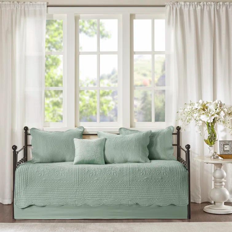 Madison Park Tuscany 6 Piece Reversible Scalloped Edge Daybed Cover Set