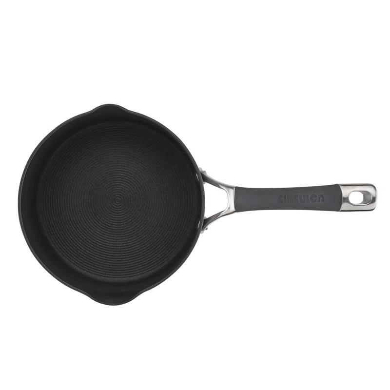 Circulon Circulon Radiance Hard-Anodized Nonstick Saucepan with Straining Lid, 3-Quart