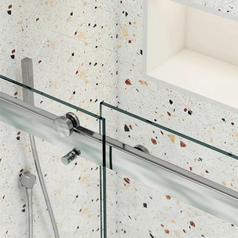 Bathtub Bypass Shower Door, Sliding Door, With 1/4" Tempered Glass