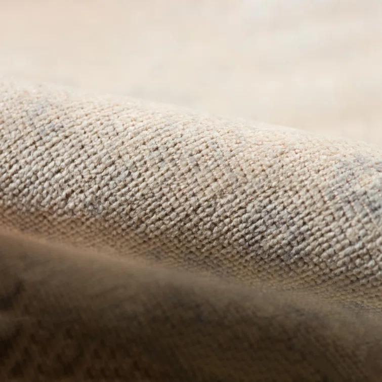 Luxor Elegance Gray 9' x 12' Hand-Knotted Wool-Viscose Blend Rug