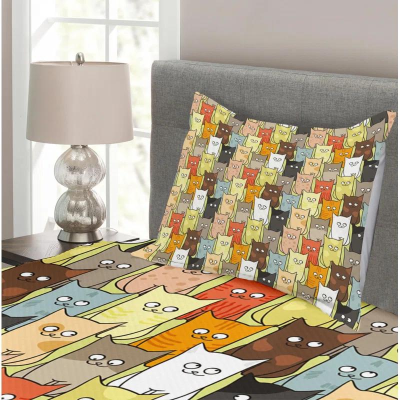 Cats Coverlet Set