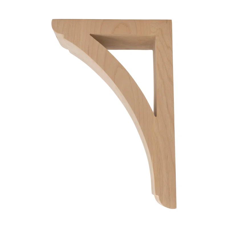 Architectural Products by Outwater L.L.C. 12 in x 2-1/2 in x 8 in Unfinished Medium Solid Traditional Plain Wood Bracket Corbel