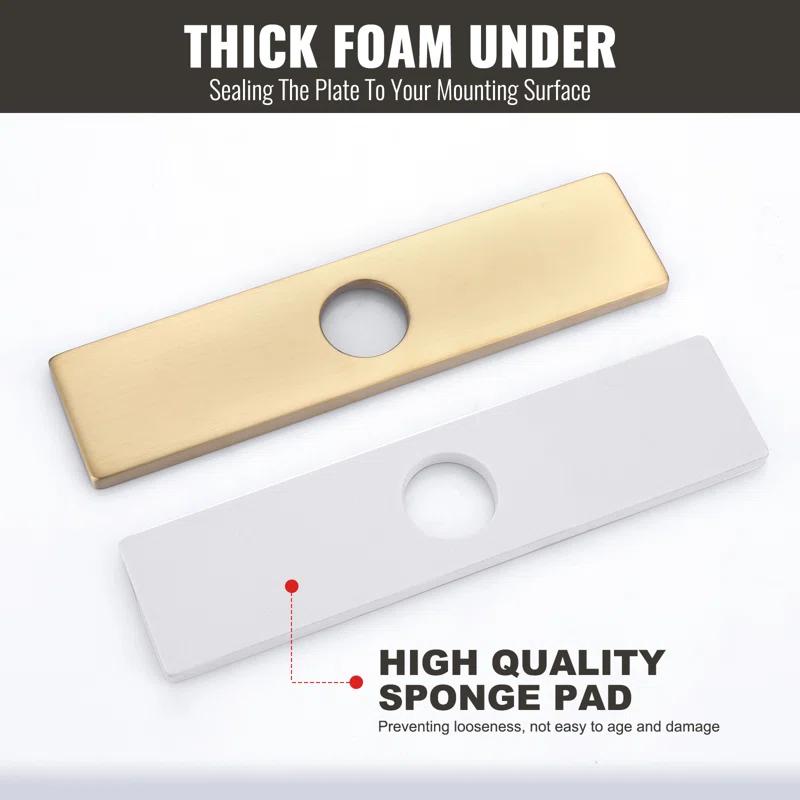 iVIGA VCC06G iVIGA 10" Sink Faucet Hole Cover Deck Plate