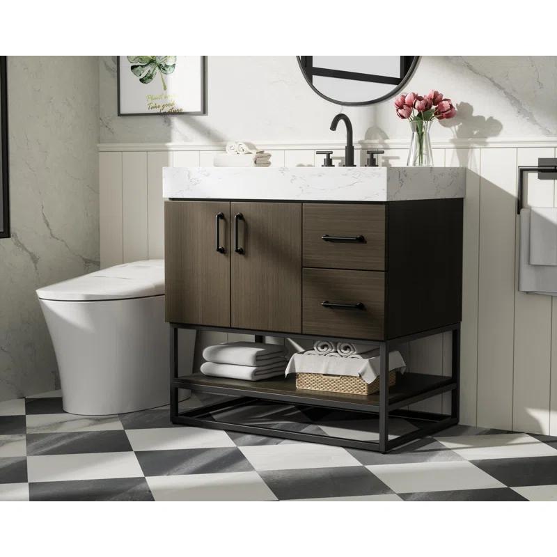 Living District 32 inch Single Bathroom Vanity