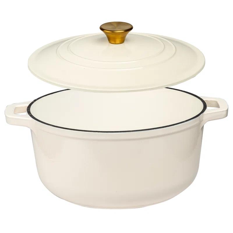 Lexi Home Lexi Home Enameled Cast Iron Round Dutch Oven