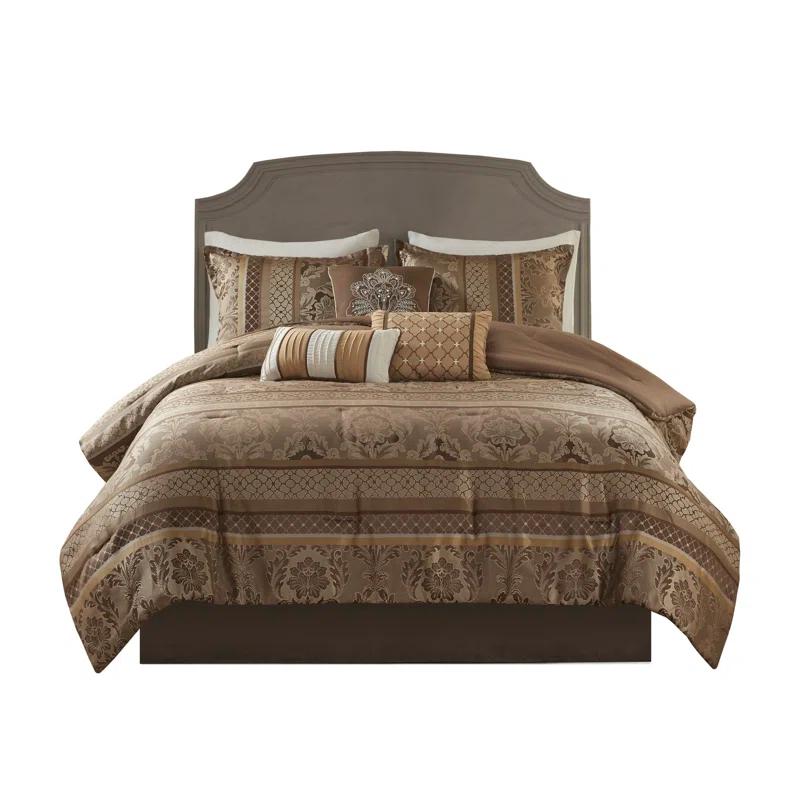 Madison Park Bellagio 7 Piece Jacquard Comforter Set