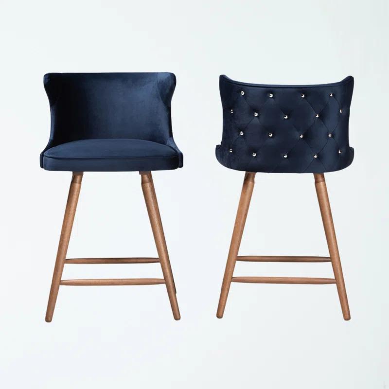 Willa Arlo™ Interiors Bartz Upholstered Counter Stool (Set of 2)