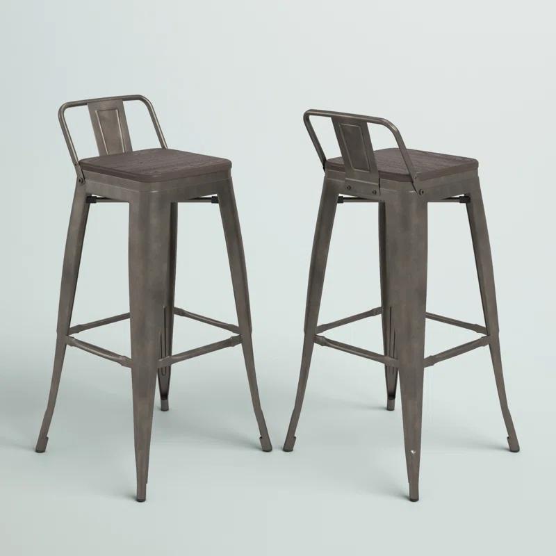 Counter Stool with Metal Frame