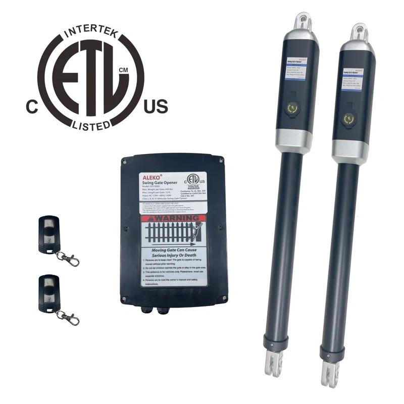 ETL Certified Dual Swing Gate Operator - GG900U AC/DC - Basic Kit