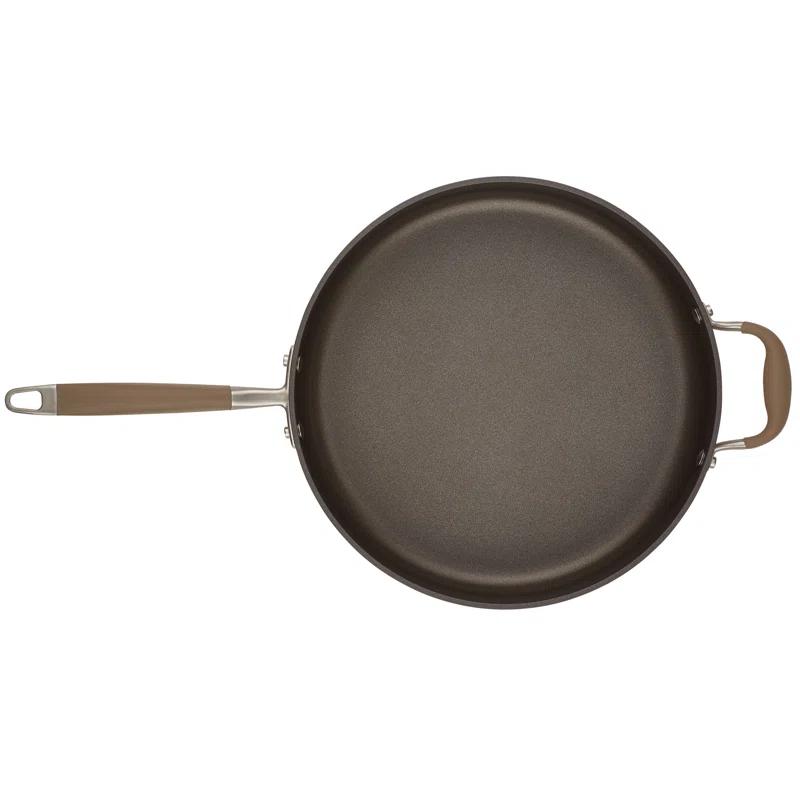 Anolon Anolon Advanced Home Hard Anodized Nonstick Sauté Pan with Helper Handle and Lid, 5 Quart
