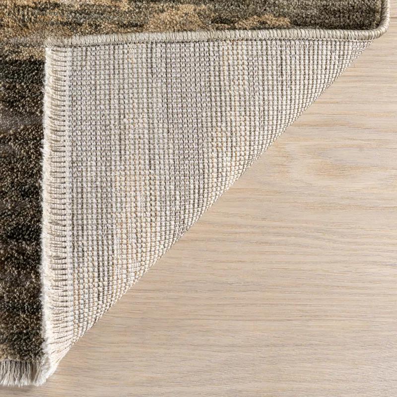 17 Stories Fiadh Abstract Fringe Area Rug