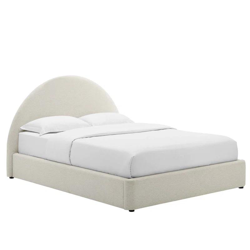 Modway Resort Performance Velvet Arched Round Platform Bed