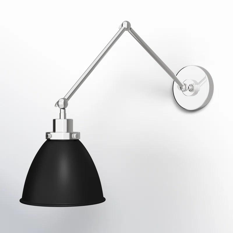 Icarus Single Light Steel Dimmable Armed Sconce
