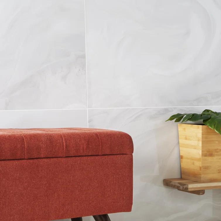Bond Tile 23.62 in. x 47.24. in Polished Porcelain Marble Look Floor & Wall Tile (15.49 Sq. Ft./Case)