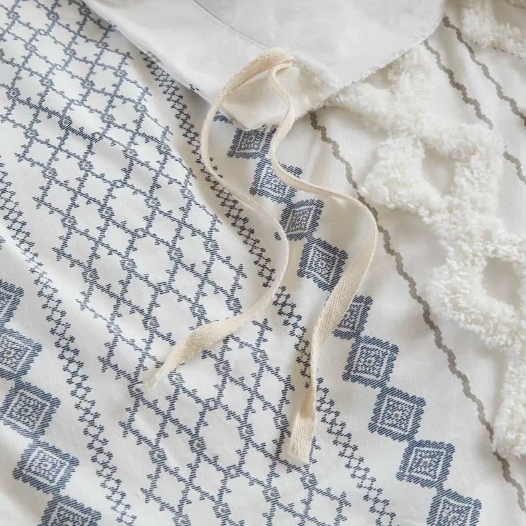 INK+IVY Imani Cotton Printed Duvet Cover Set