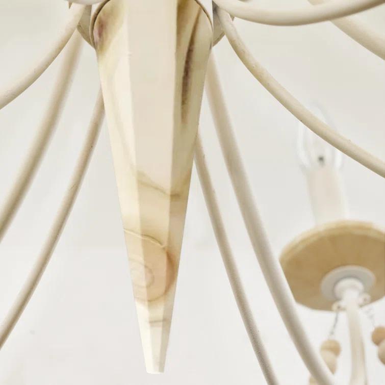 Varaluz Brentwood 6-Lt Chandelier - Country White