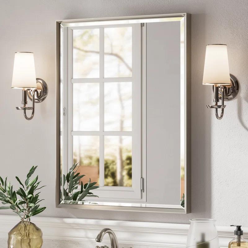 Lohoski Decorative Wall Mirror Beveled Design, Bathroom Vanity Mirror Accent Mirror Finish