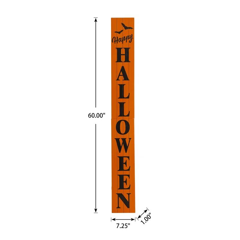 Jetlink Crafts Happy Halloween 5 Foot Wooden Porch Sign