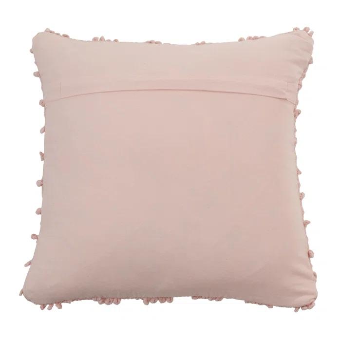 Saro Theo Collection Ruffled Cotton Throw Pillow